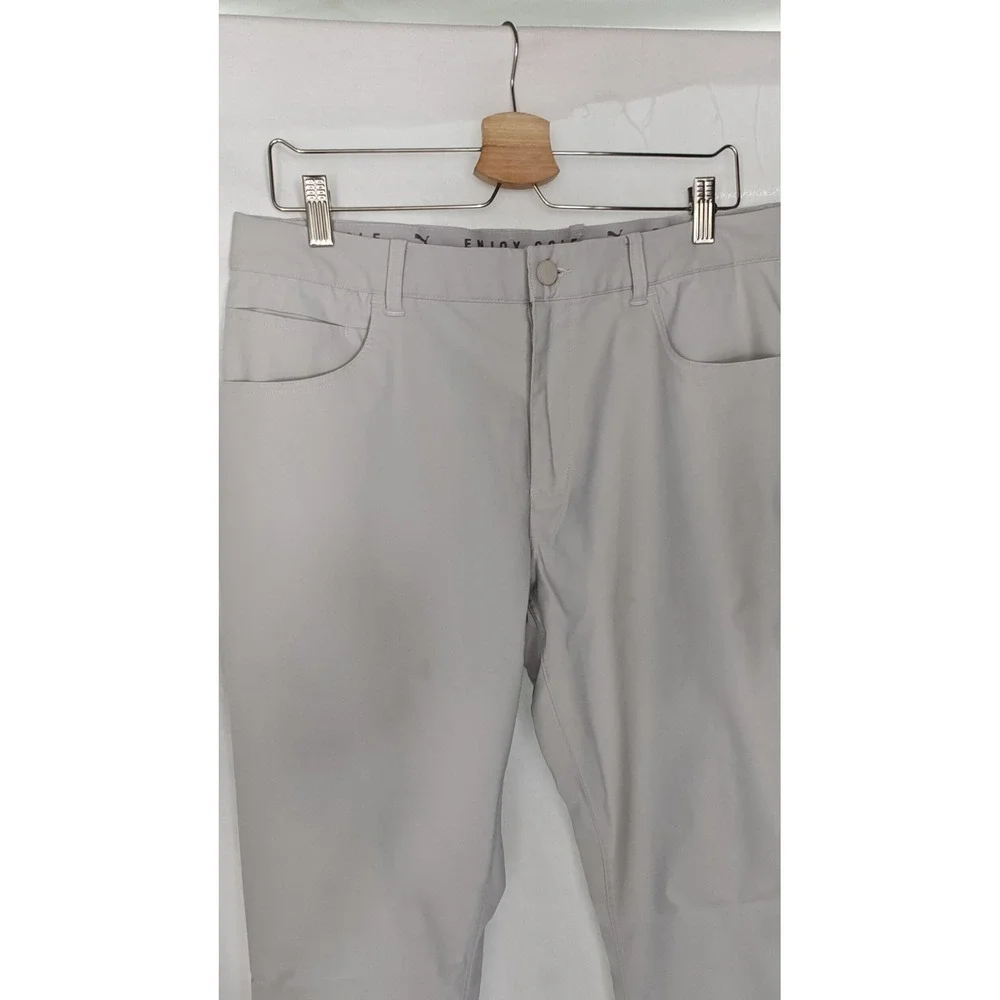 PUMA Men's Dealer‎ Golf Pants Gray Performance Technical Trousers 32 30 27